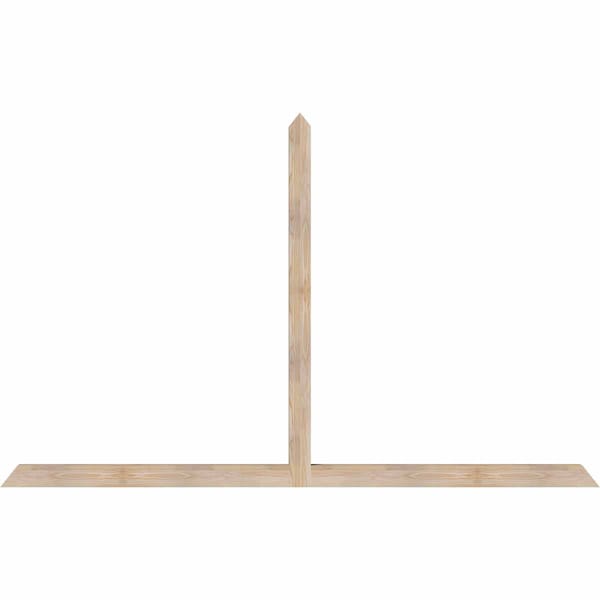 Ekena Millwork Portland Smooth Timber Gable Bracket, Douglas Fir, 96"W x 60"H x 3 1/2"D x 3 1/2"F, 15/12 Pitch GBW096X60X0404POR00SDF - main